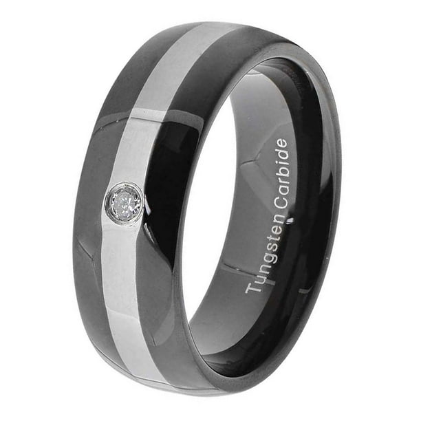 Tungsten Classic Traditional Wedding Engagement Bridal Band Step Edge Dome Ring Tungsten Classic Traditional Wedding Engagement Bridal Band Step Edge Dome Ring